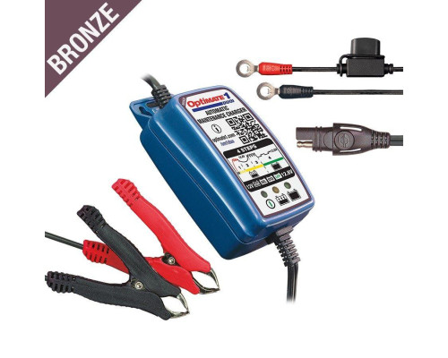 Зарядний пристрій optimate optimate 1 duo 12v / 12.8v / 13.2v 0.6a 2-20ah, agm / gel / std / lifepo4, sae (el)