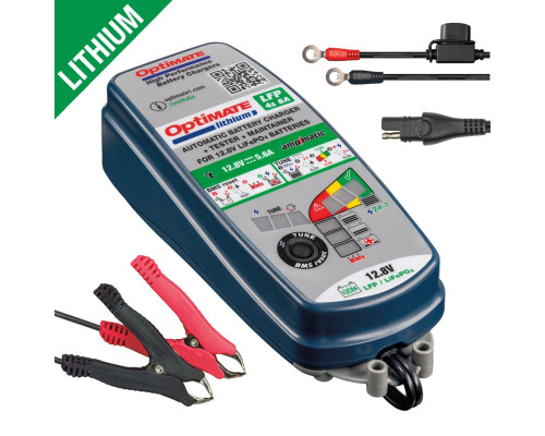 Зарядний пристрій optimate lithium 4s ampmatic 12.8v / 13.2v 6a, 3-72ah, lifepo4, sae (el)