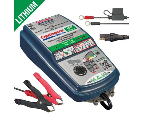 Зарядний пристрій optimate lithium lfp select ampmatic 12.8v 9.5a / 16v 7.5a, 3-120ah, lfp / lifepo4, sae (el)
