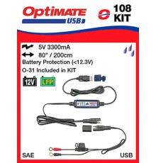 Оптимальна зарядка usb з роз'ємом sae 3300ma і роз'ємом o31 (el)