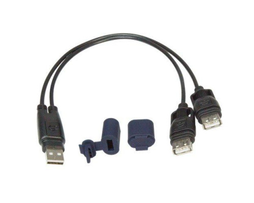Розгалужувач usb кабелю optimate з водонепроникною кришкою (el)