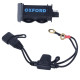 Універсальний usb зарядний пристрій oxford 12v 2.1 ампера чорний