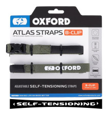 Транспортні ремені oxford atlas b-clip 17мм х 1,2м 2шт в наборі зелені (хакі)