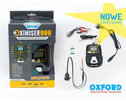 oxford зарядний пристрій для мотоциклетних акумуляторів oximiser 900 - нова модель (заміна 571) (el)