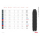 Телескопічна резинка ariete для ног 38-41мм та голінки 58-62мм довжина 100мм-410мм колір синій