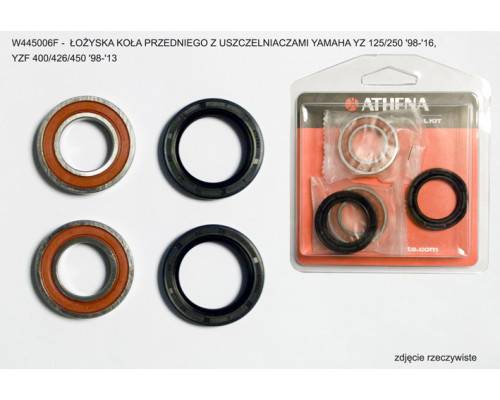 Athena передні підшипники з сальниками yamaha yz 125/250 '98-'20, yzf 400/426/450 '98-'13