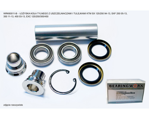 Підшипник bearing worx задні колісні підшипники з уплотненнями та втулками ktm sx/sxf '98-'12, exc/excf '98-'22 husqvarna ,husaberg,газ газ (вісь 20мм) (25-1273)