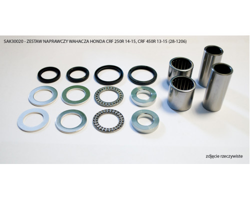 Ремокомплект підшипника worx swingarm honda crf 250r 14-17, crf 450r 13-16 (28-1206)