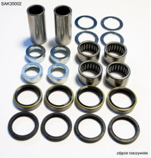 Ремонтний комплект підшипника worx swingarm ktm sx/sxf '04-'15 ,exc/excf '04-'16 , husqvarna te/fe '11-'16, husaberg te/fe '11-'14, (28-1168) (втулки 17x22x48mm-2pcs, підшипники 22x28x1 6mm-4pcs)