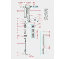 Kyb ремкомплект заднього амортизатора gas gas ec/xc 250/300 (комплект для обслуговування)