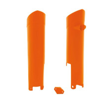 Racetech (rtech) кришки вилки ktm sx 125-250, sxf 250-505, exc/excf 125-530 (08-14), gas gas mc/ec/fsr 125-300 oem колір оранжевий (kt04002127)