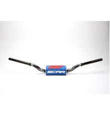 Рульмо scar racing 28.6mm villopoto/stewart модель чорно-біла губка синя/біла/чорна
