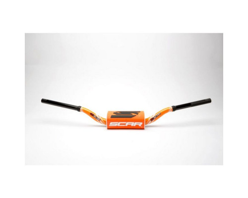 Scar racing рульо 28.6mm rc модель bend колір оранжевий/чорний колір губки оранжевий/чорний/білий