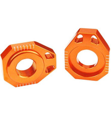 Scar racing napinacze (napinacz) ЗАДНІnej o?ki (osi) ktm sx / sxf / exc 125 / 250 / 450 / 530 '08-'12, exc / excf '08-'24 (?r 20mm) КОЛІР ПОМАРАНЧЕВИЙ (kpl.-2szt.)