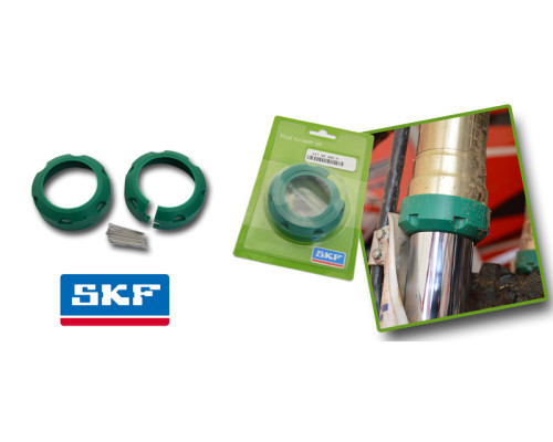 Скребок для вилки skf - комплект kyb / marzocchi / sachs 48 mm kawasaki, yamaha, husqvarna, beta (комплект на 2 вилки)