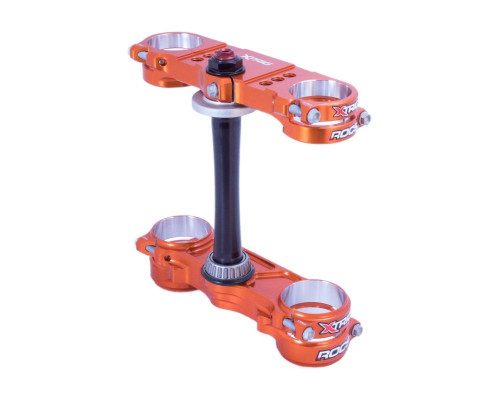 Xtrig p??ki zawieszenia ПЕРЕДНІniego rocs pro triple clamps ktm sx/sxf '23-'24, exc/exc-f '24; husqvarna tc/fc '23-'24; gas gas ec/ecf/mc/mcf '24 (offset 20mm-22mm) КОЛІР ПОМАРАНЧЕВИЙ