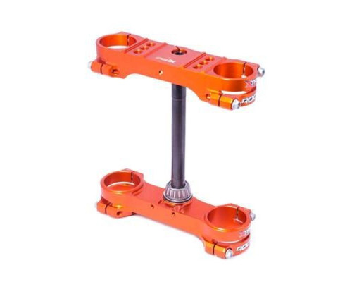 Xtrig p??ki zawieszenia ПЕРЕДНІniego rocs tech triple clamps ktm sx 85 '14-'24 (offset 14mm) КОЛІР ПОМАРАНЧЕВИЙ