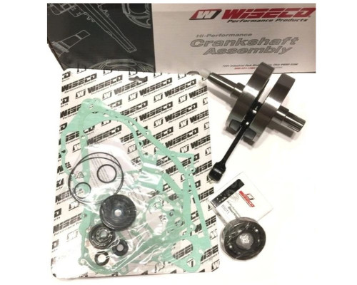 Wiseco колінчастий вал honda cr 250 '02-'04 (з підшипниками та ущільненнями валу та комплектом прокладок нижньої частини двигуна) (hr4056)