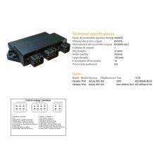 Модуль запалювання dze cdi yamaha yfm 350 grizzly '07-'11 (oem:4s2-85540-00-00)