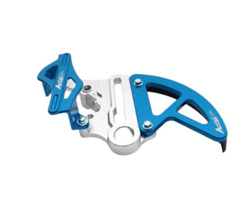 ACCEL задній гальмівний супорт та дисковий захист KTM SX/SXF/EXC/EXCF '13-'22 Husqvarna TC/FC '15-'22 25 мм вісь синій