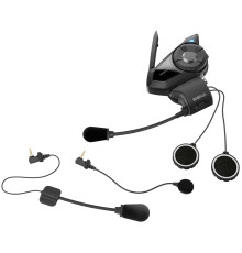 Sena 30K Інтерком Мотоциклетний Mesh 2.0 Bluetooth 4.1 до 2000м з HD динаміками та універсальним набором мікрофонів (без FM радіо) (2 набори) Чорний