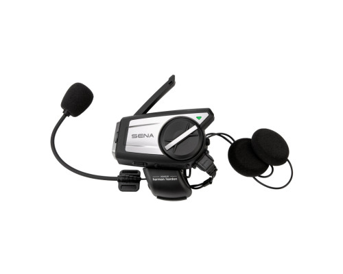 Sena 50C-01 Інтерком мотоциклетний Quantum Mesh 2.0 Bluetooth 5.0 з камерою Ultra HD 4K та аудіо Harman Kardon Чорний