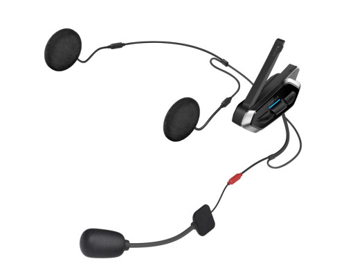 Sena 50R Інтерком Мотоциклетний Quantum Mesh 2.0 Bluetooth 5.0 до 2000м з FM радіо та аудіосистемою Harman Kardon (1 комплект) Чорний
