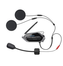 Sena 50R Інтерком Мотоциклетний Quantum Mesh 2.0 Bluetooth 5.0 до 2000м з FM радіо та аудіосистемою Harman Kardon (2 комплекти) Чорний