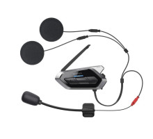Sena 50R Інтерком Мотоциклетний Quantum Mesh 2.0 Bluetooth 5.0 до 2000м з FM радіо та аудіосистемою Harman Kardon (2 комплекти) Чорний