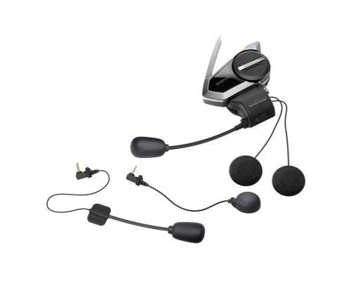 Sena 50S Інтерком Мотоциклетний Quantum Mesh 2.0 Bluetooth 5.0 до 2000м з FM-радіо та аудіосистемою Harman Kardon (2 комплекти) Чорний
