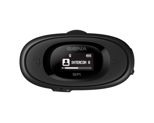 Sena 5R Інтерком Мотоциклетний Bluetooth 5.1 Дальність 700м LCD Дисплей HD Динаміки Універсальний Мікрофонний Набір (1 Набір) Чорний