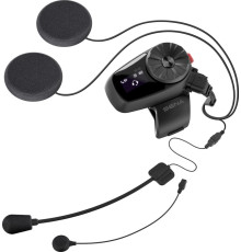 Sena 5S Інтерком Мотоциклетний Bluetooth 5, Дальність 700м, Дисплей LCD, Динаміки HD, Універсальний Мікрофонний Набір, Чорний