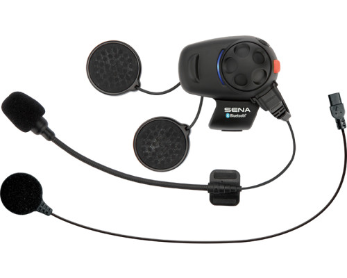 Sena SMH5 Інтерком Мотоциклетний Bluetooth 3.0 Дальність 400м Універсальний Набір Мікрофонів Чорний