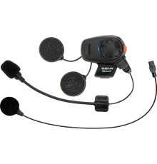 Sena SMH5 Інтерком Мотоциклетний Bluetooth 3.0 Дальність 400м Універсальний Набір Мікрофонів 2 Шт Чорний