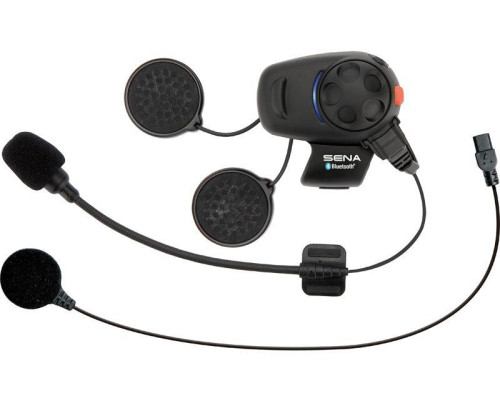 Sena SMH5 Інтерком Мотоциклетний Bluetooth 3.0 Дальність 400м Універсальний Набір Мікрофонів 2 Шт Чорний