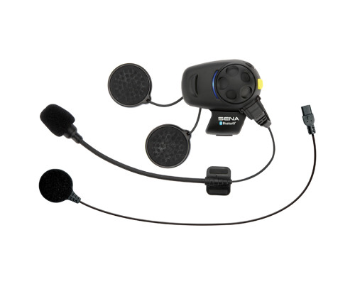 Sena SMH5FM Інтерком Мотоциклетний Bluetooth 3.0 до 700м з FM Радіо та Універсальний Набір Мікрофонів Один Набір Чорний