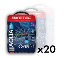 Biketec Aquatec Покриття для мотоцикла Водонепроникне з місцем для центрального кофра Розмір L Чорний/Сірий