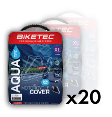 Biketec Aquatec Покриття для мотоцикла Водонепроникне з місцем для центрального кофра Розмір XL Чорно-сірий