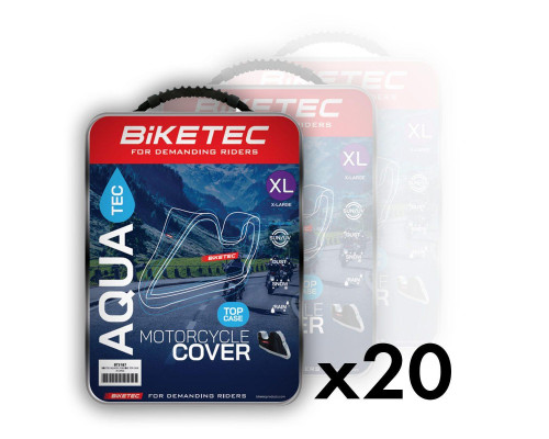 Biketec Aquatec Покриття для мотоцикла Водонепроникне з місцем для центрального кофра Розмір XXL Чорно-сірий