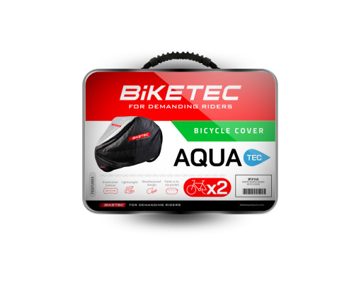 Biketec Aquatec чохол водонепроникний для двох велосипедів універсальний чорний/сірий