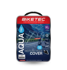 Biketec Aquatec чохол водонепроникний для мотоцикла з місцем для центрального кофра розмір M чорний/сірий