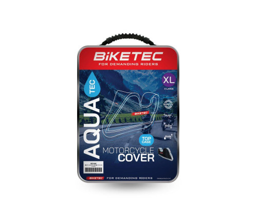 Biketec Aquatec чохол водонепроникний для мотоцикла з місцем для центрального кофра розмір S чорний/сірий