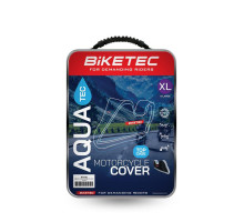 Biketec Aquatec чохол водонепроникний для мотоцикла з місцем для центрального кофра XXL чорний/сірий