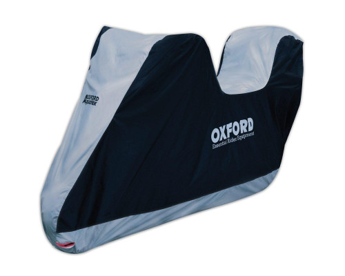 Oxford Aquatex чохол водонепроникний для мотоцикла з місцем для центрального кофра розмір XL чорний/сірий