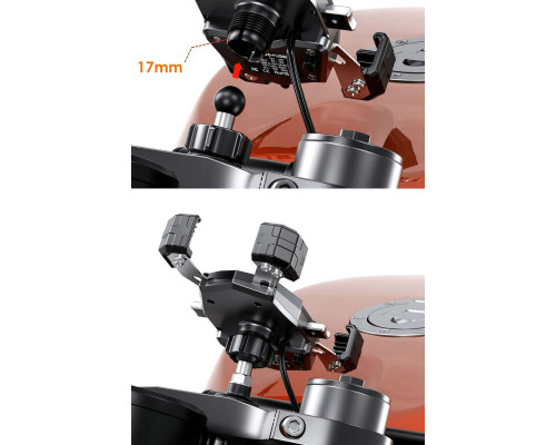 Biketec FSM17 адаптер для кріплення в головку рами чорний