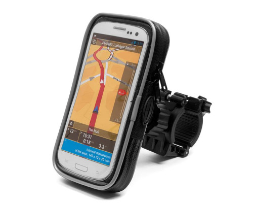 Biketec Extreme® Водонепроникний Чохол з Тримачем на Кермо Обертовий 360 для Телефона/Смартфона/Навігації Тип:140 Чорний