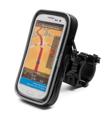 Biketec Extreme® Водонепроникний Чохол з Тримачем на Кермо Обертовий 360 для Телефону/Смартфону/Навігації Moto/Велосипед Тип:167 Чорний