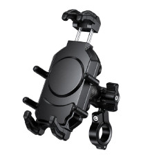 Biketec R19 тримач для телефону антивібраційний для мотоцикла на кермо чорний