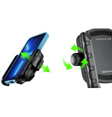 Biketec R9-Clip-Damper тримач для телефону антивібраційний швидкознімний для керма або дзеркала чорний