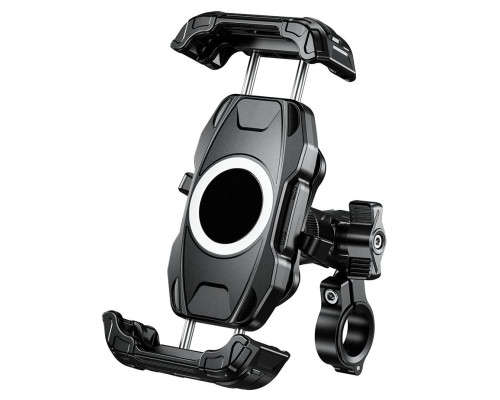 Biketec R22 тримач для телефону антивібраційний швидке кріплення на кермо чорний